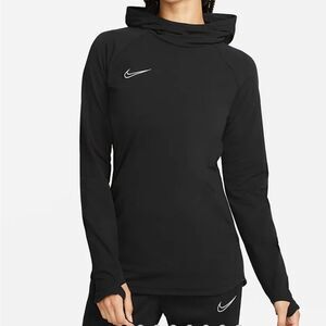 848 NWT Nike Women's Black Hoodie Top Sz Med